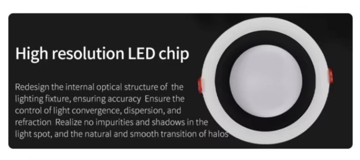 High resolution of led recessed COB downlight