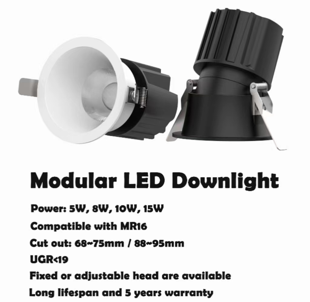modular led spot downlight