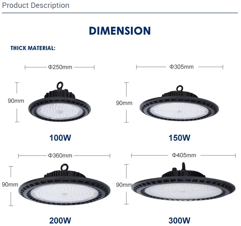 100w 150w 200w LED UFO LIGHT