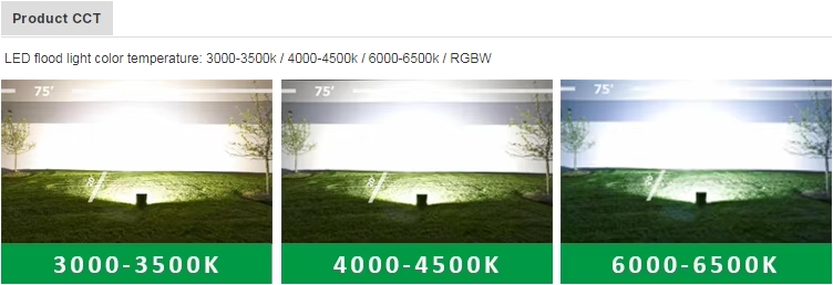 CCT picture of thick aluminum led flood light