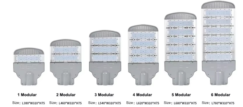 Size of LED street light
