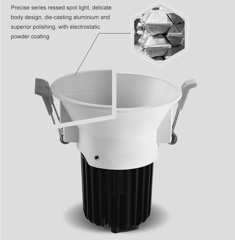 Good quality 12w anti-glare spotlight