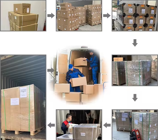 Packaging with dimmable led recessed lights