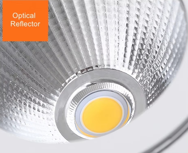 Optical reflector with recessed downlight