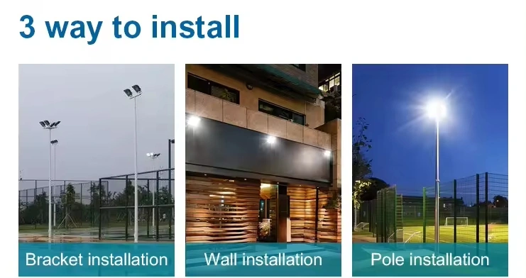 installation of led flood light