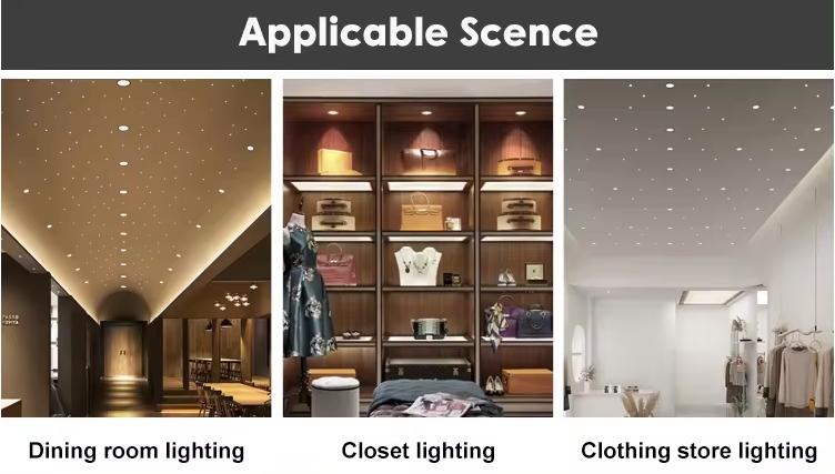 Application of cob anti-glare downlight
