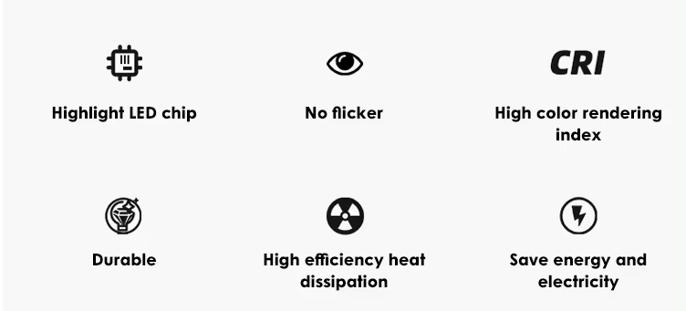 No flicker led linear spotlight