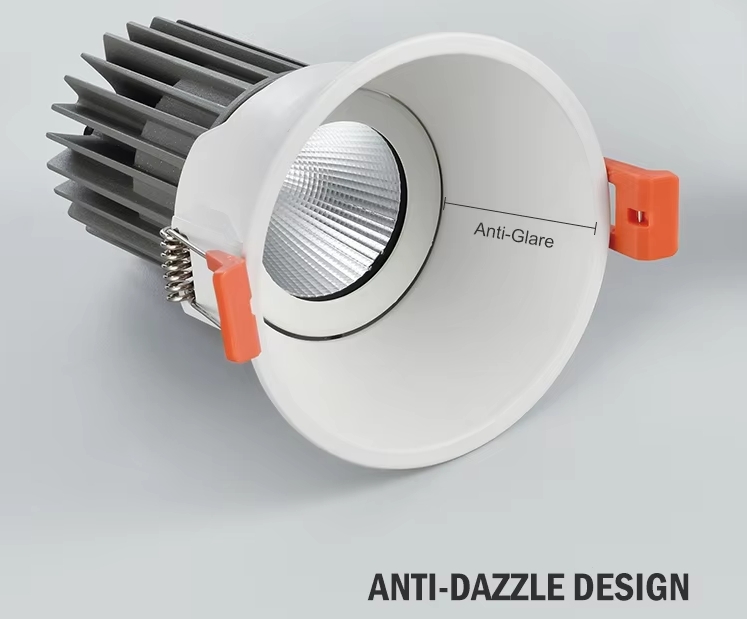 Anti-dazzle 10w recessed spot light