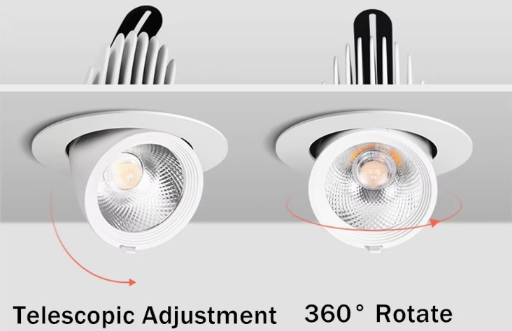Good heat disspation with ceiling downlight