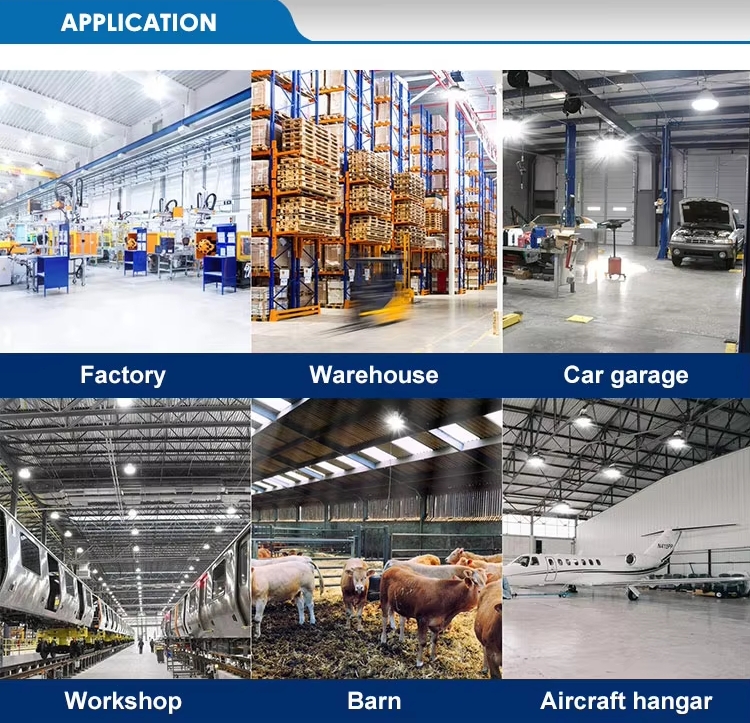 Application with UFO highbay light