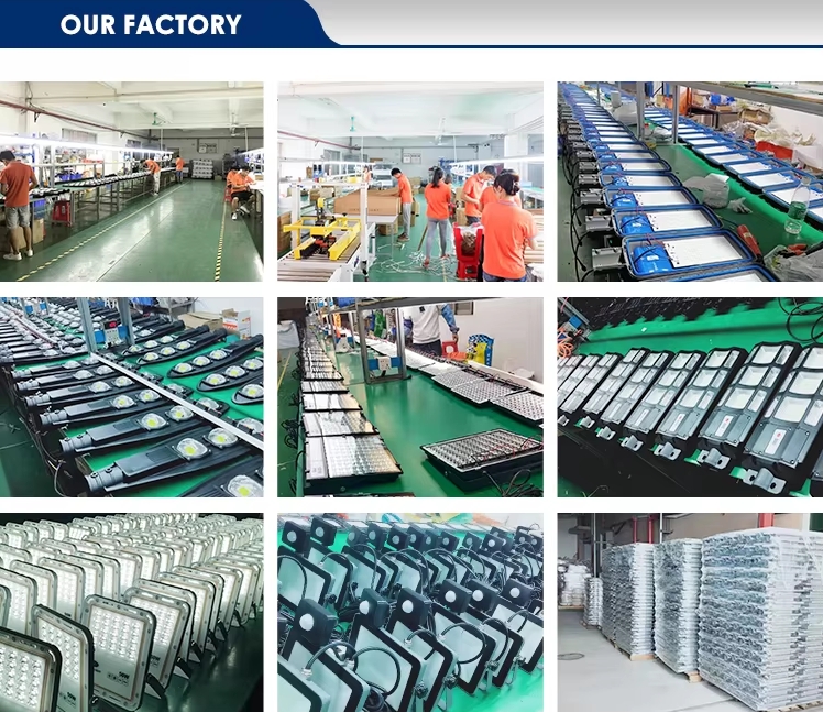Assembly line of UFO highbay light