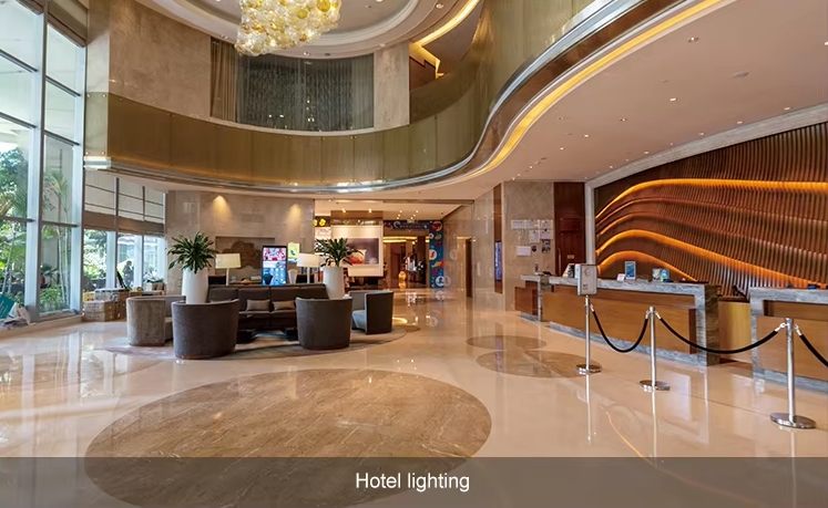 Application of led spotlight adjustable beam angle