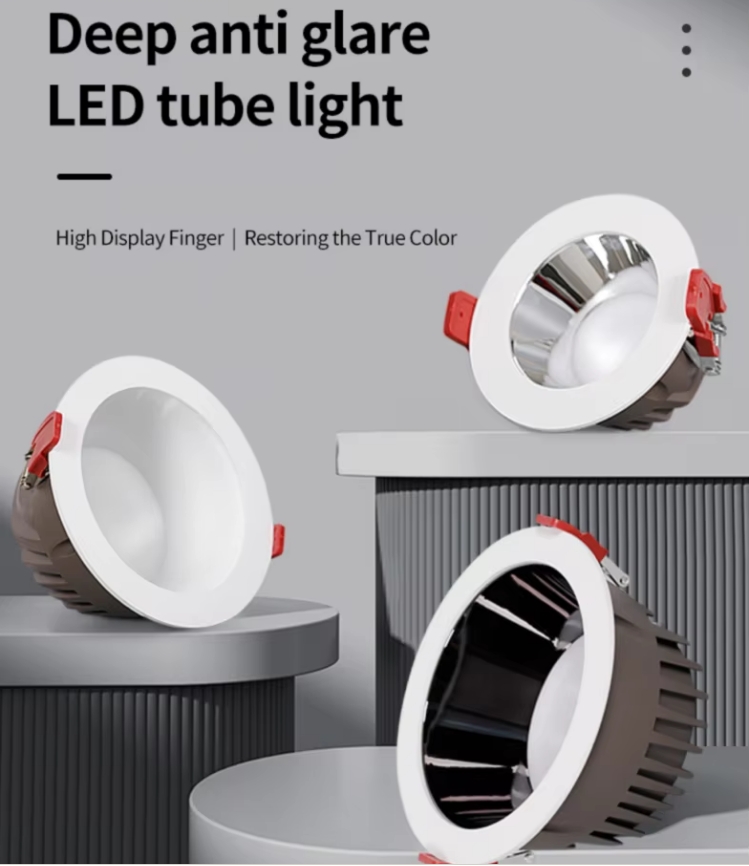 High display finger of deep recessed downlight