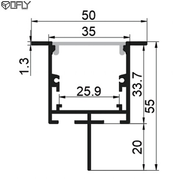 Recessed LED Profile