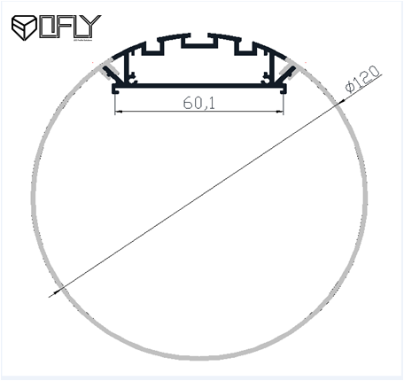 Round LED Extrusion