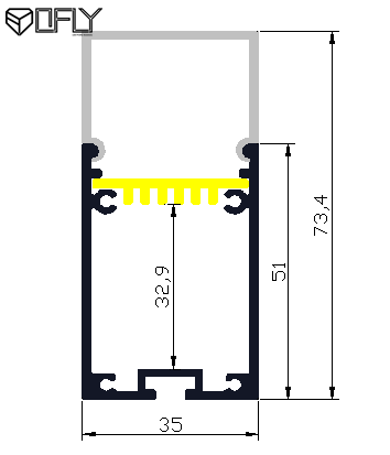 Suspended LED Profile