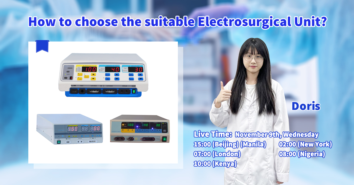LiveStream | What to Pay Attention to When Choosing The Electrosurgical Unit | MeCan Medical 1