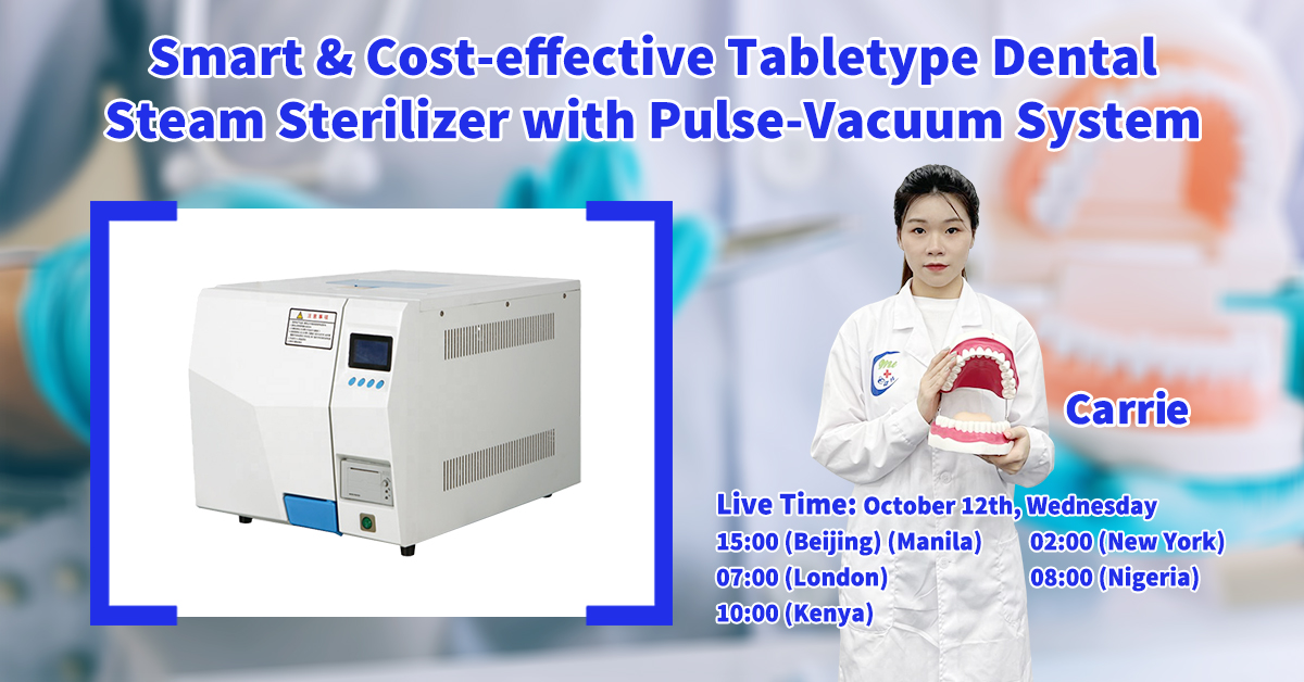 Livestream-Smart&Cost Benchtop Dental Steam Sterilizer | MeCan Medical
