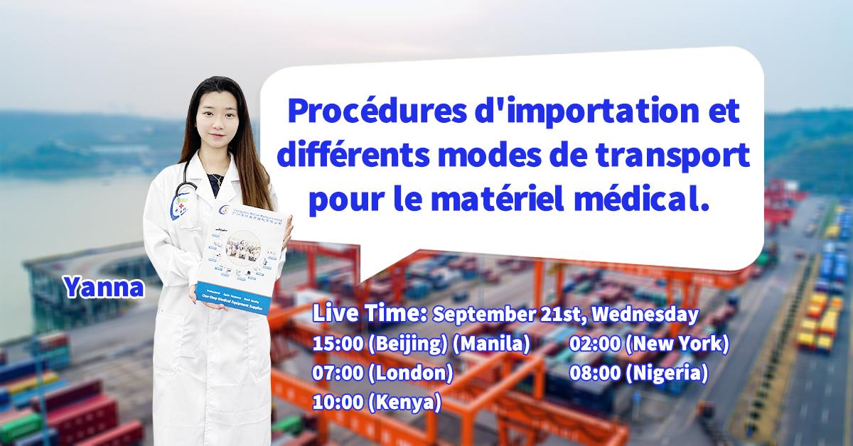 French live | Import Procedure and Different Shipping Methods for Medical Equipment MeCan Mediacl
