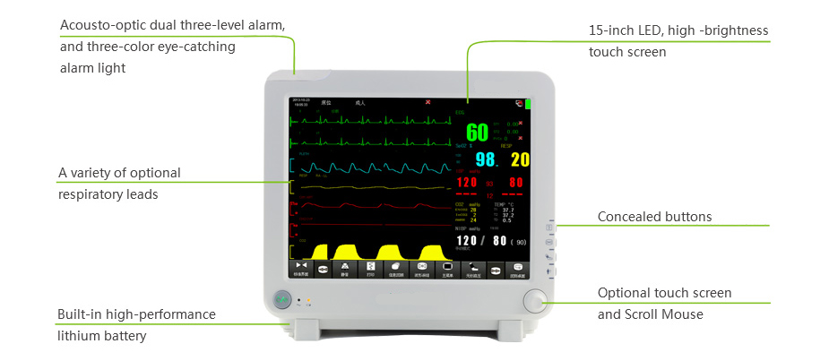 Multi Parameter ICU Patient Monitor System 4