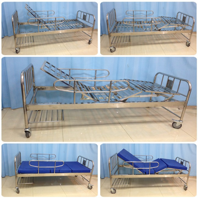 Stainless Steel Hospital Bed