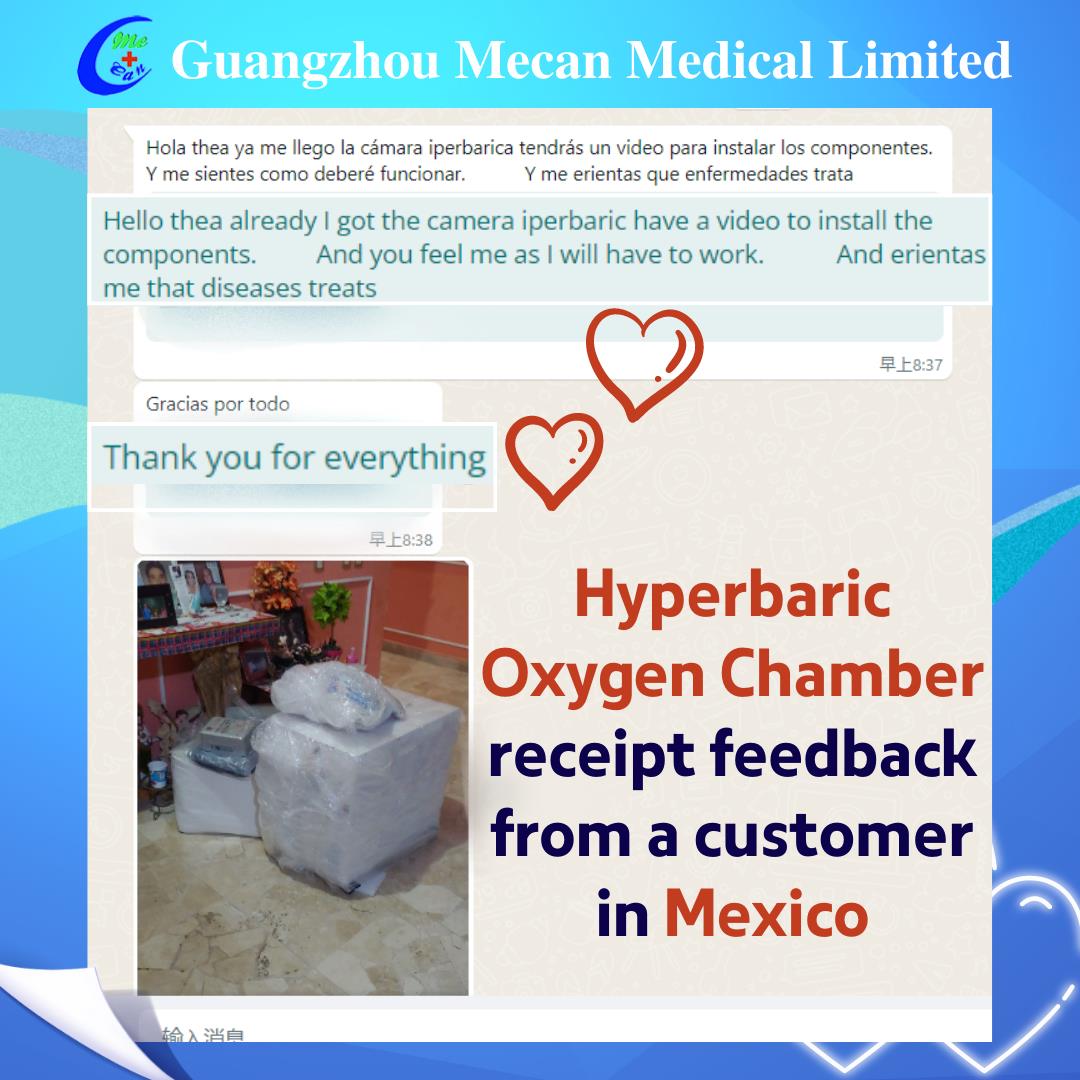 Hyperbaric Oxygen Chamber Receipt Feedback from Mexico