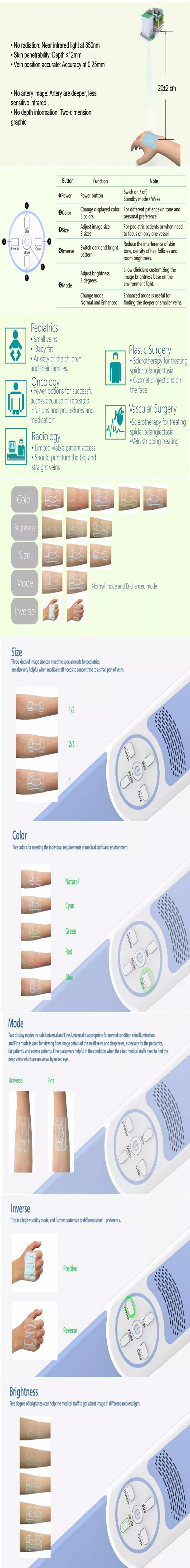 Medical Injection Infrared Portable Vein Finder, Vein Viewer Locator Device 9