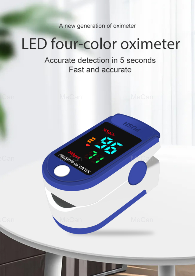 Home Use Digital Finger Pulse Oximeter For Blood Oxygen Testing 7