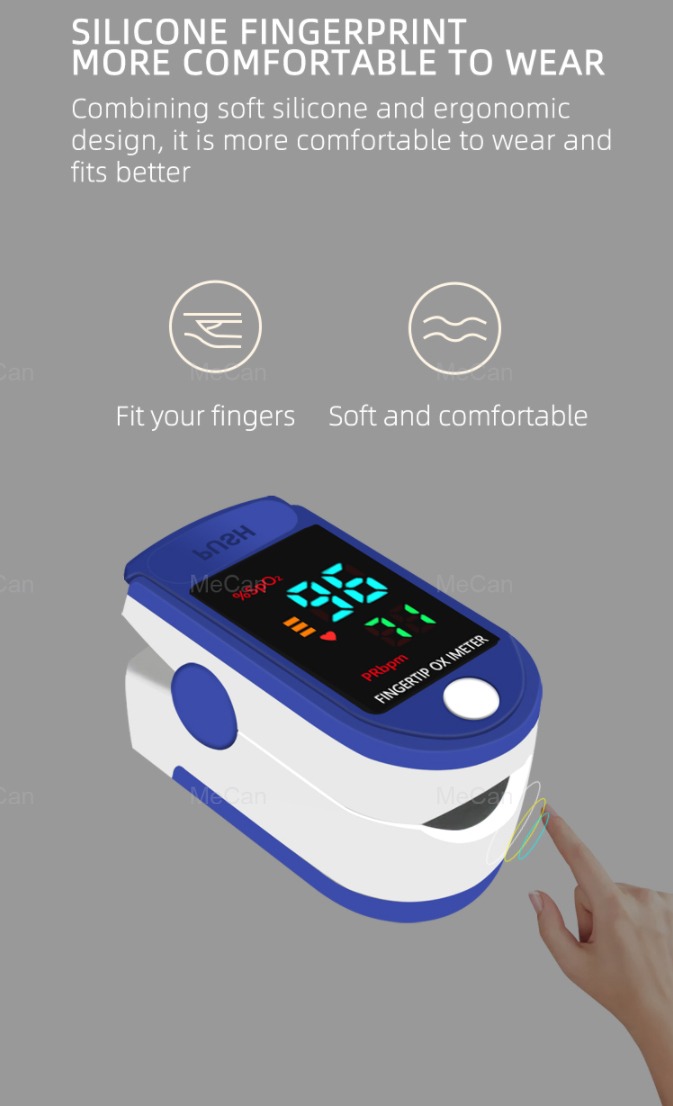 Home Use Digital Finger Pulse Oximeter For Blood Oxygen Testing 11