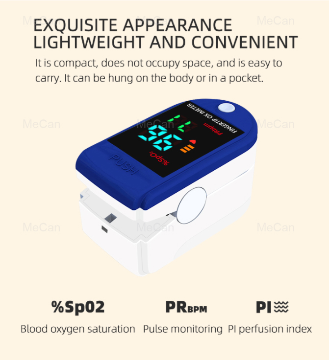 Home Use Digital Finger Pulse Oximeter For Blood Oxygen Testing 12