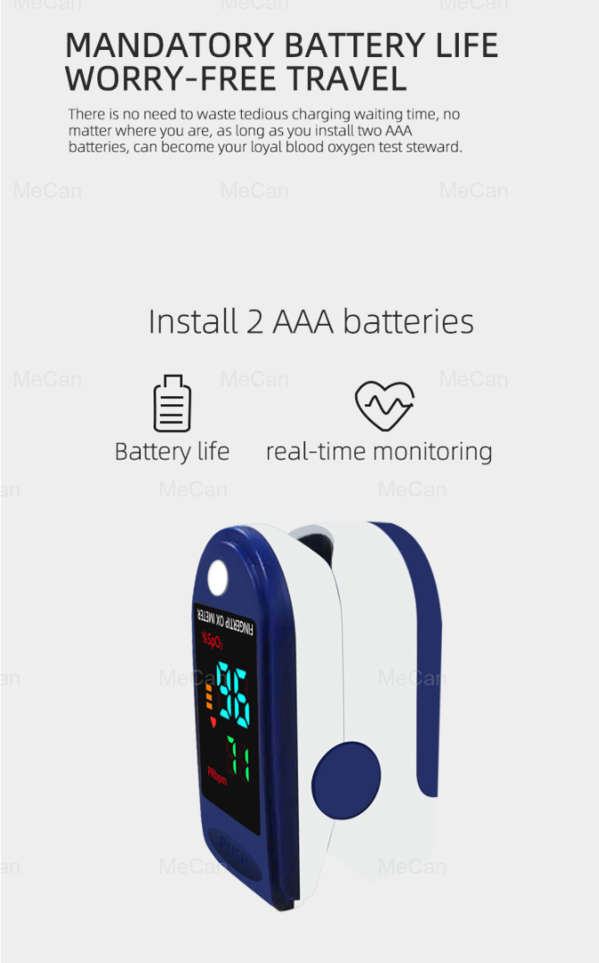 Home Use Digital Finger Pulse Oximeter For Blood Oxygen Testing 14