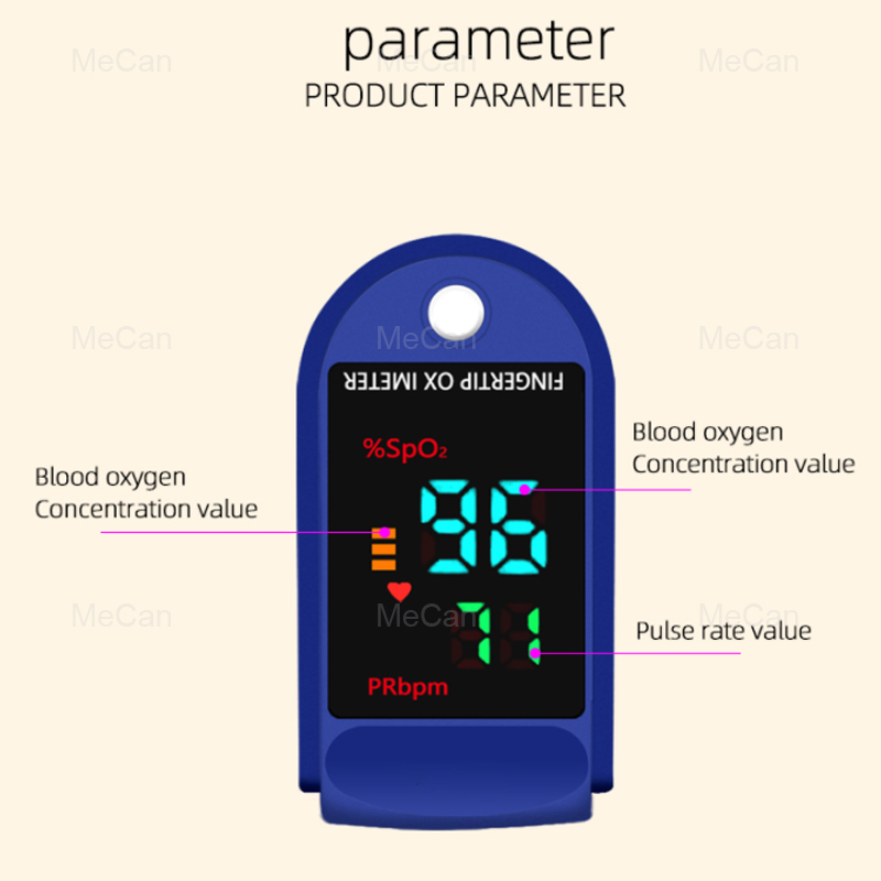 Home Use Digital Finger Pulse Oximeter For Blood Oxygen Testing 19