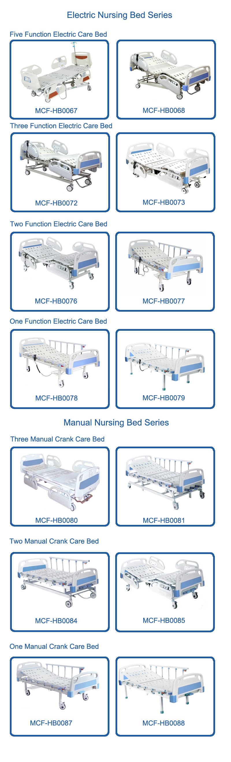 Hospital Furniture Two Function Electric Hospital Bed 6