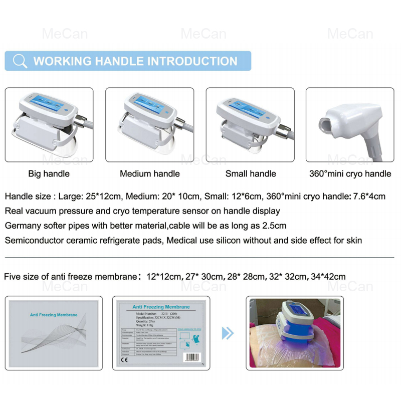 Factory Price Non-surgical Vertical 360° Criolipolisis Weightloss Machine 9