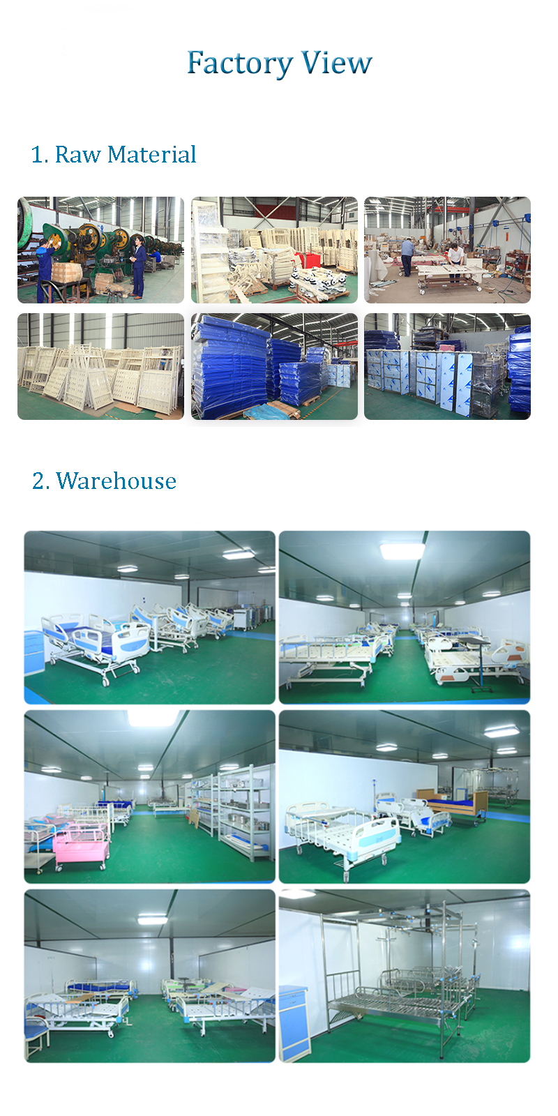 Hospital Furniture Single Manual Crank Care Bed 8