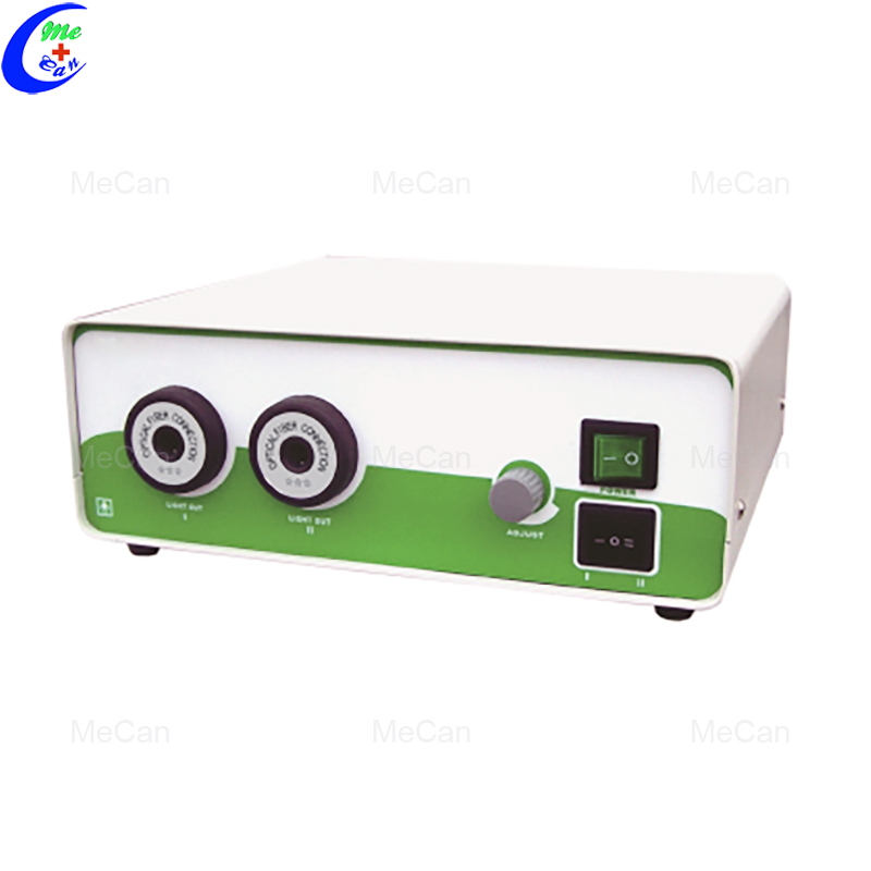 Operating Room Double Hole Double Lamp 250W Halogen Cold Light Source 4
