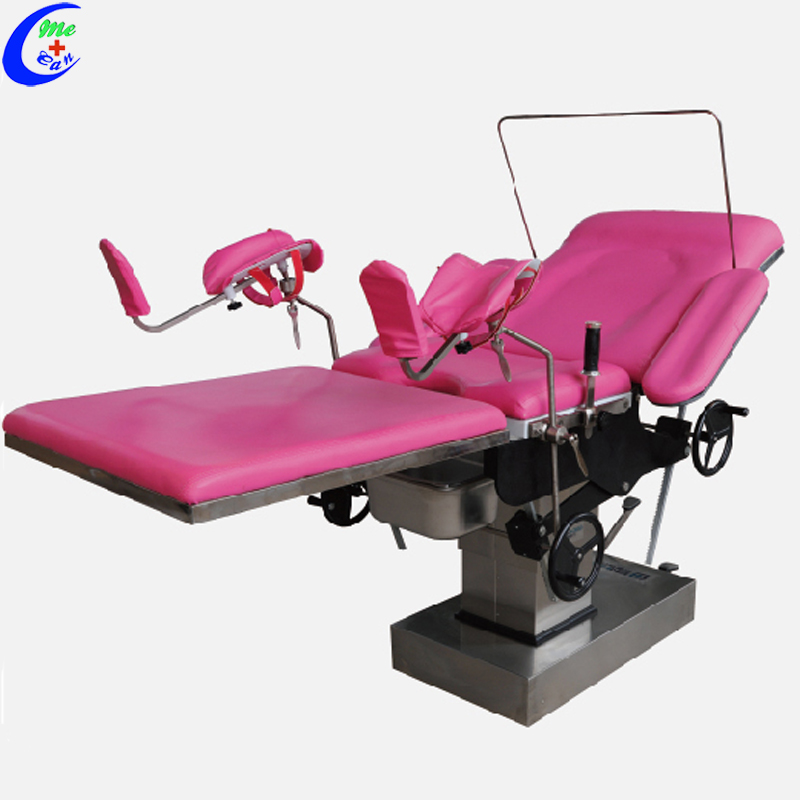 Stainless Steel Manual Hydraulic Gynecology Chair Stainless Steel Manual Hydraulic Gynecology Chair
