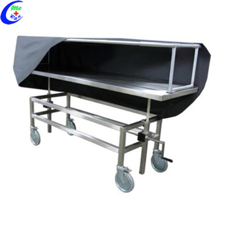 Stainless Steel Funeral Equipment Mortuary Trolley 6