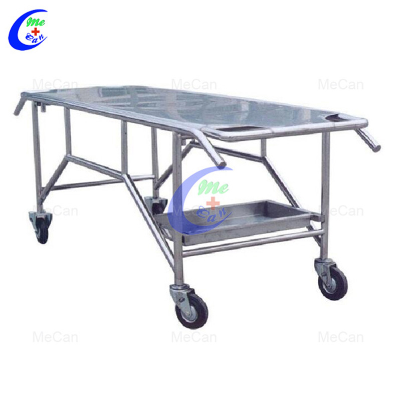 Stainless Steel Funeral Equipment Mortuary Trolley 7