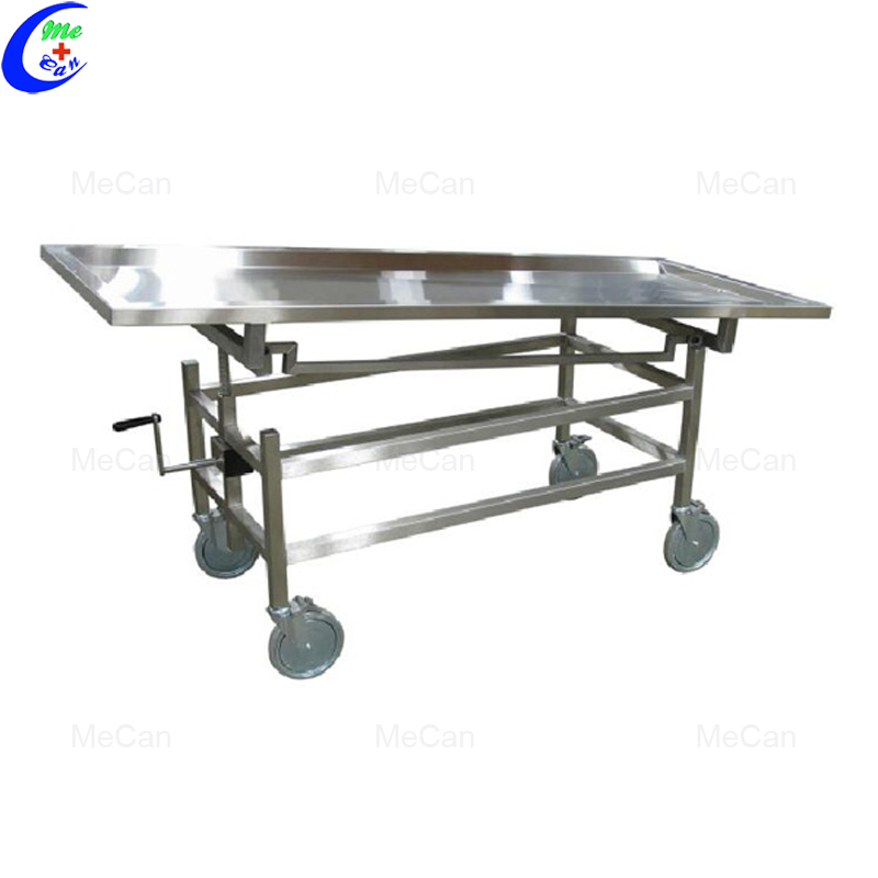 Stainless Steel Funeral Equipment Mortuary Trolley 8