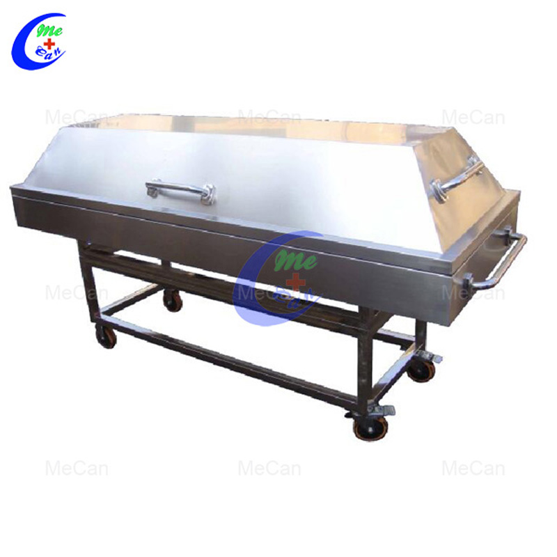 Stainless Steel Funeral Equipment Mortuary Trolley 10