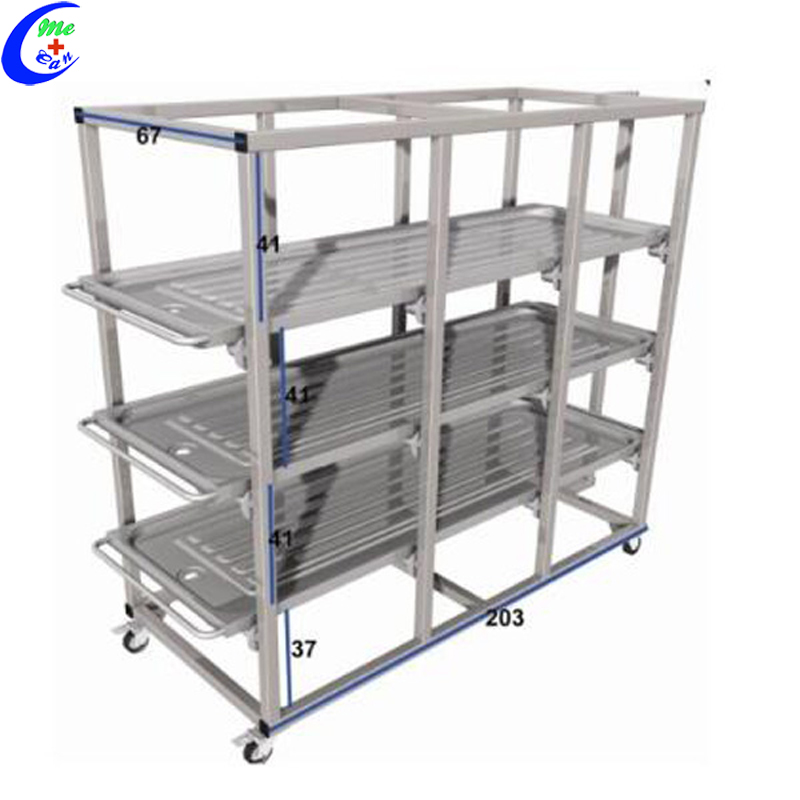 304 Stainless Steel Hospital Mortuary Cadaver Storage Rack 2