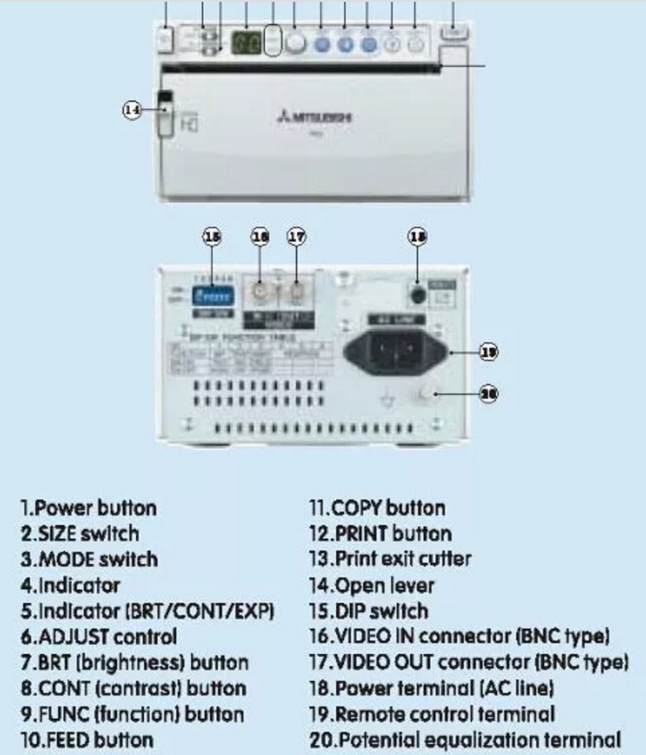 Medical Ultrasound Video Thermal Printer For Ultrasound Machine 6