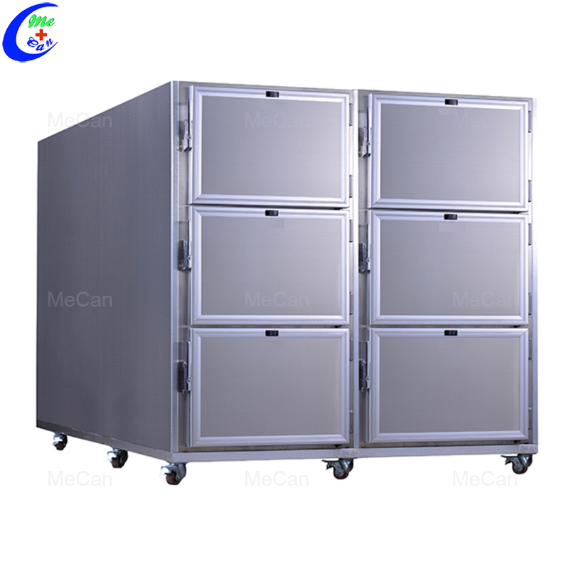 6 Bodies Stainless Steel Mortuary Coolers Cabinets 10