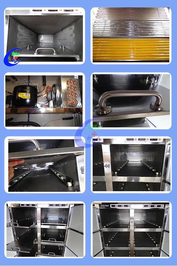 6 Bodies Stainless Steel Mortuary Coolers Cabinets 11