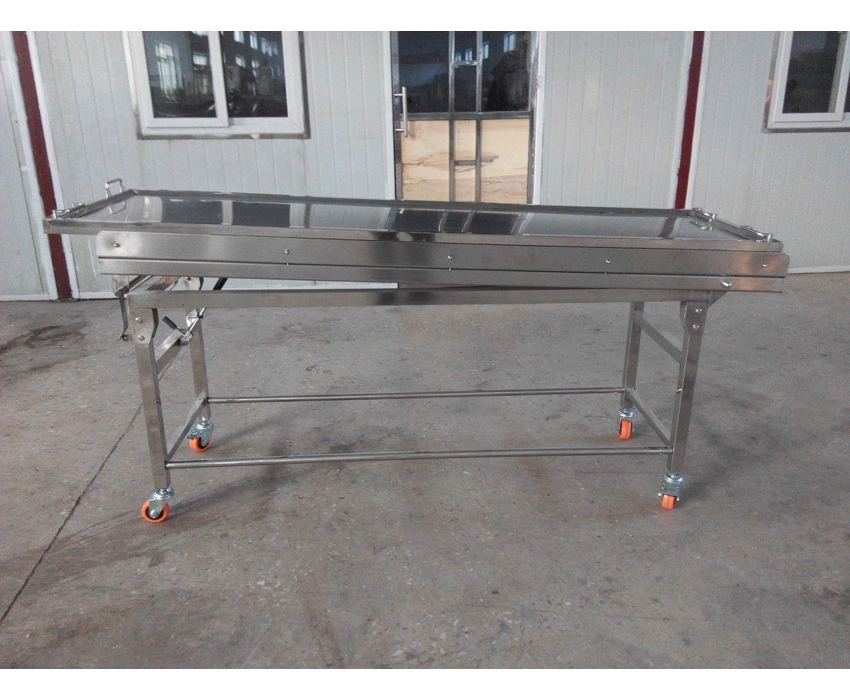 Medical Hospital Stainless Steel Morgue Corpse Cart With Cover 8