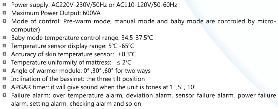 Infant Care Equipment Neonatal Baby Infant Warmer Machine 3