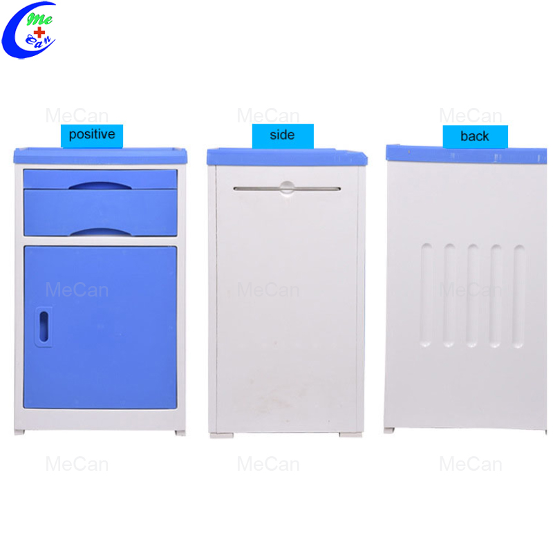 Medical Blue White Pink ABS Hospital Bedside Cabinet 10