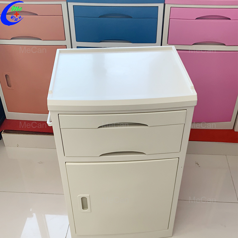 Medical Blue White Pink ABS Hospital Bedside Cabinet 16