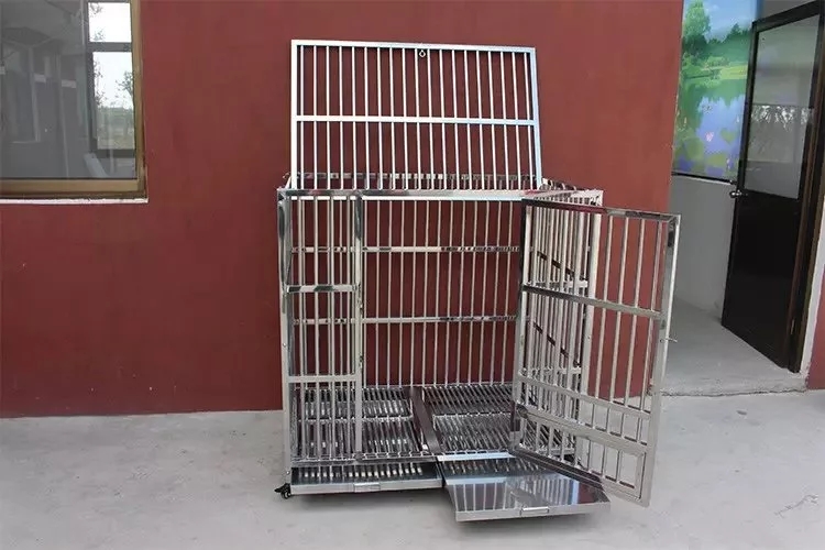 Vet Clinic Stainless Steel Pet Animal Cage 4